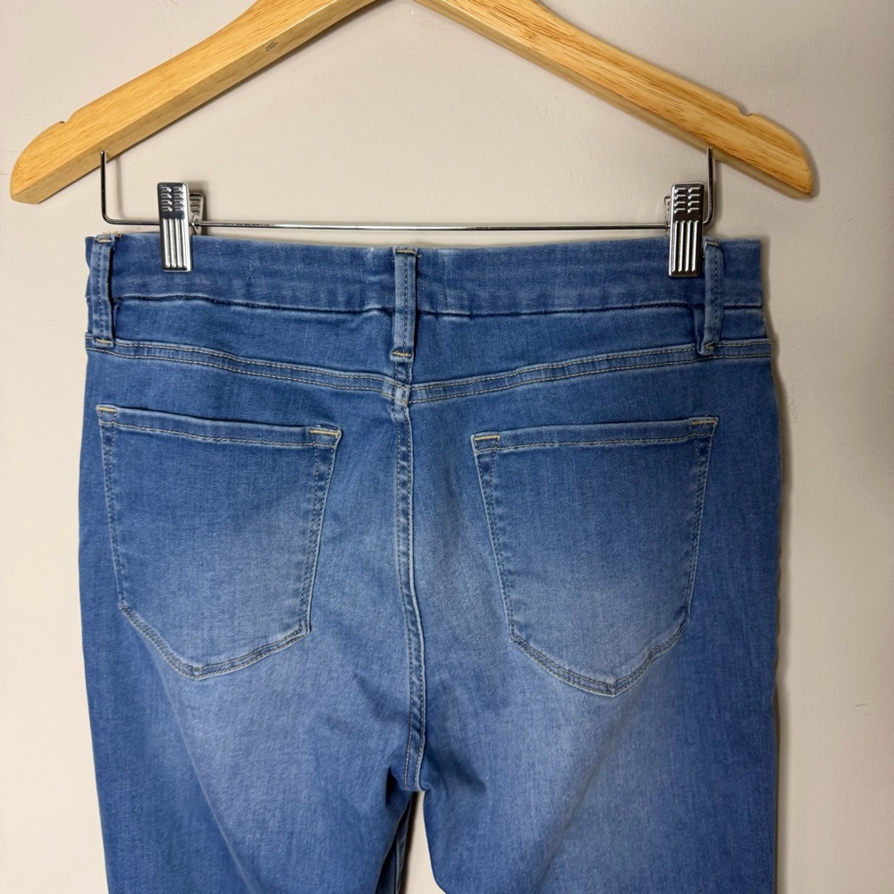 FRAME Denim Jeans Le Crop Mini boot Bootcut Raw hem Size 32 - Picture 10 of 11
